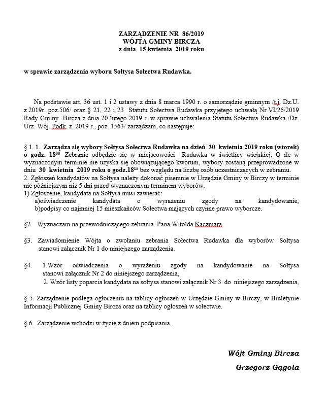 ------- Zarządzenie Wyboru Sołtysa Rudawka.jpg